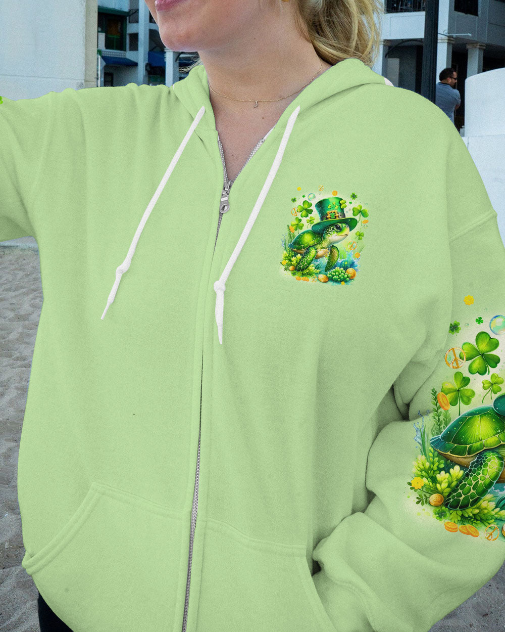 BE YOU THE WORLD WILL ADJUST TURTLE PATRICK'S DAY ALL OVER PRINT - TYQY1601243
