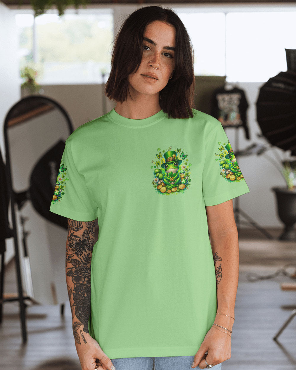 LUCK OF THE IRISH FROG PATRICK'S DAY ALL OVER PRINT - TYQY1601244