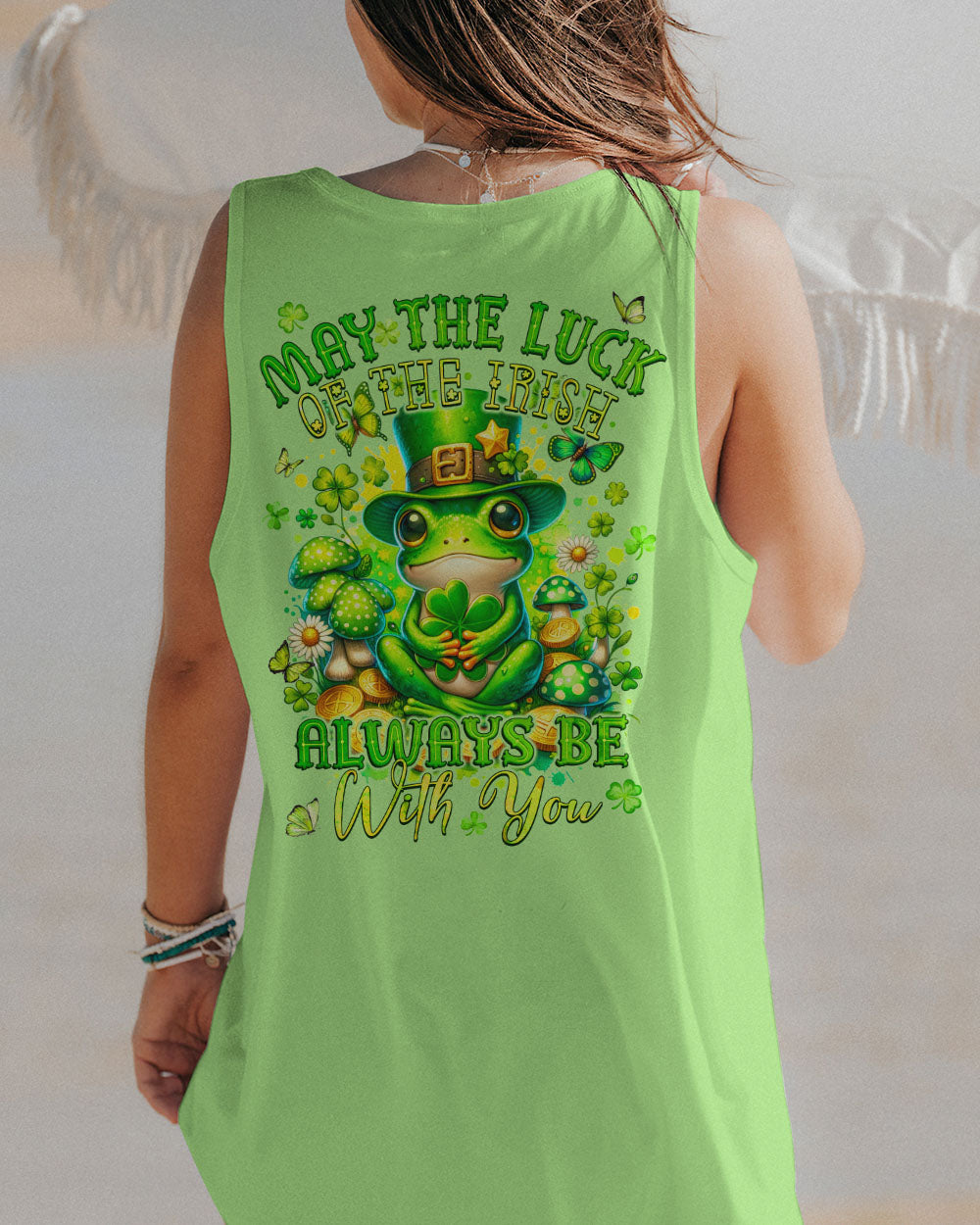 LUCK OF THE IRISH FROG PATRICK'S DAY ALL OVER PRINT - TYQY1601244