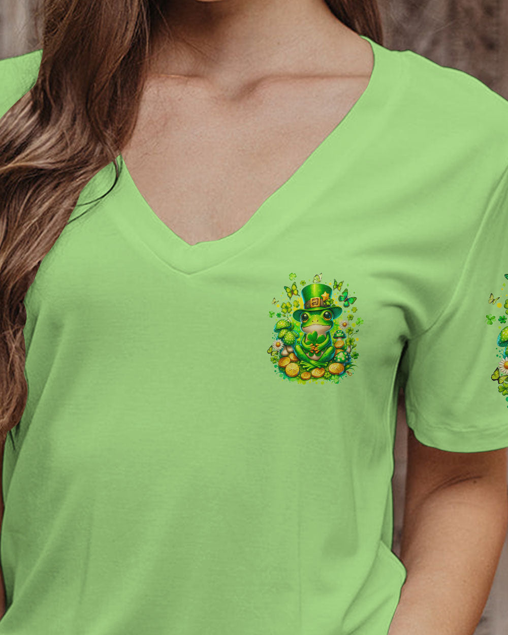 LUCK OF THE IRISH FROG PATRICK'S DAY ALL OVER PRINT - TYQY1601244