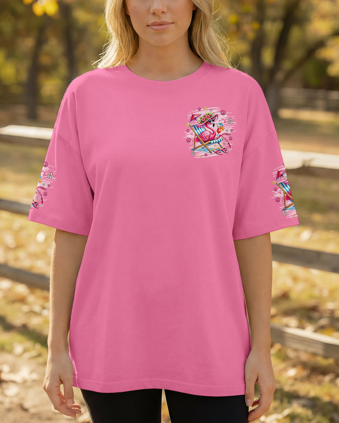 PRETTY IN PINK FLAMINGO ALL OVER PRINT - TYQY1601262