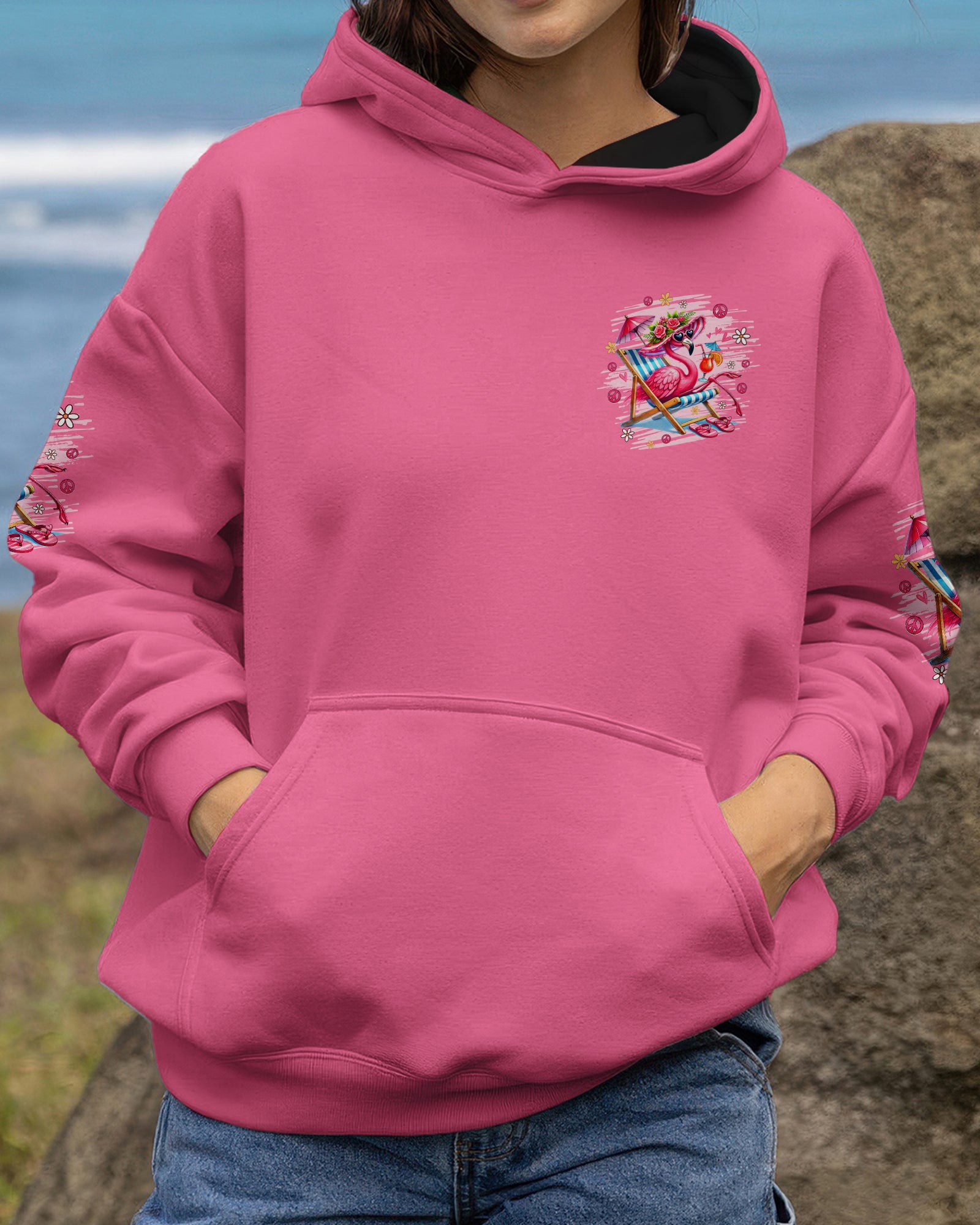 PRETTY IN PINK FLAMINGO ALL OVER PRINT - TYQY1601262
