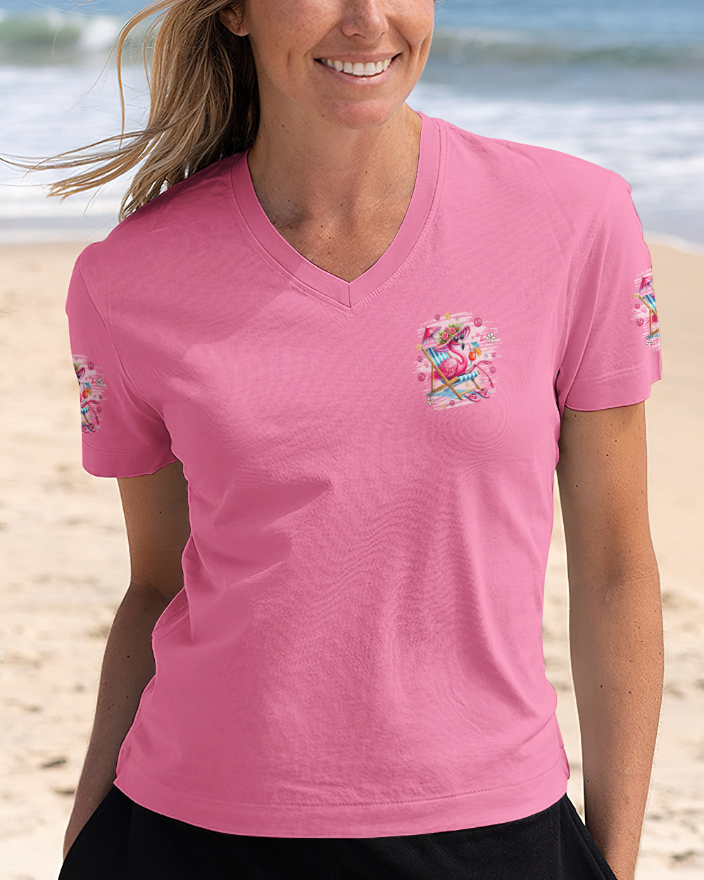 PRETTY IN PINK FLAMINGO ALL OVER PRINT - TYQY1601262