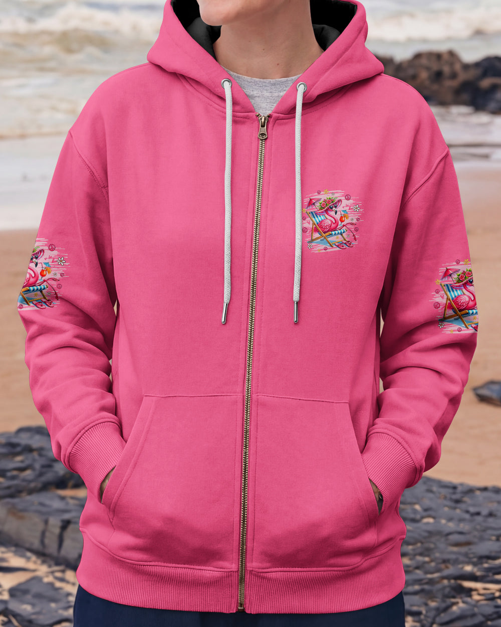 PRETTY IN PINK FLAMINGO ALL OVER PRINT - TYQY1601262