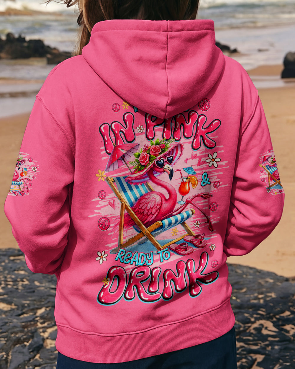 PRETTY IN PINK FLAMINGO ALL OVER PRINT - TYQY1601262