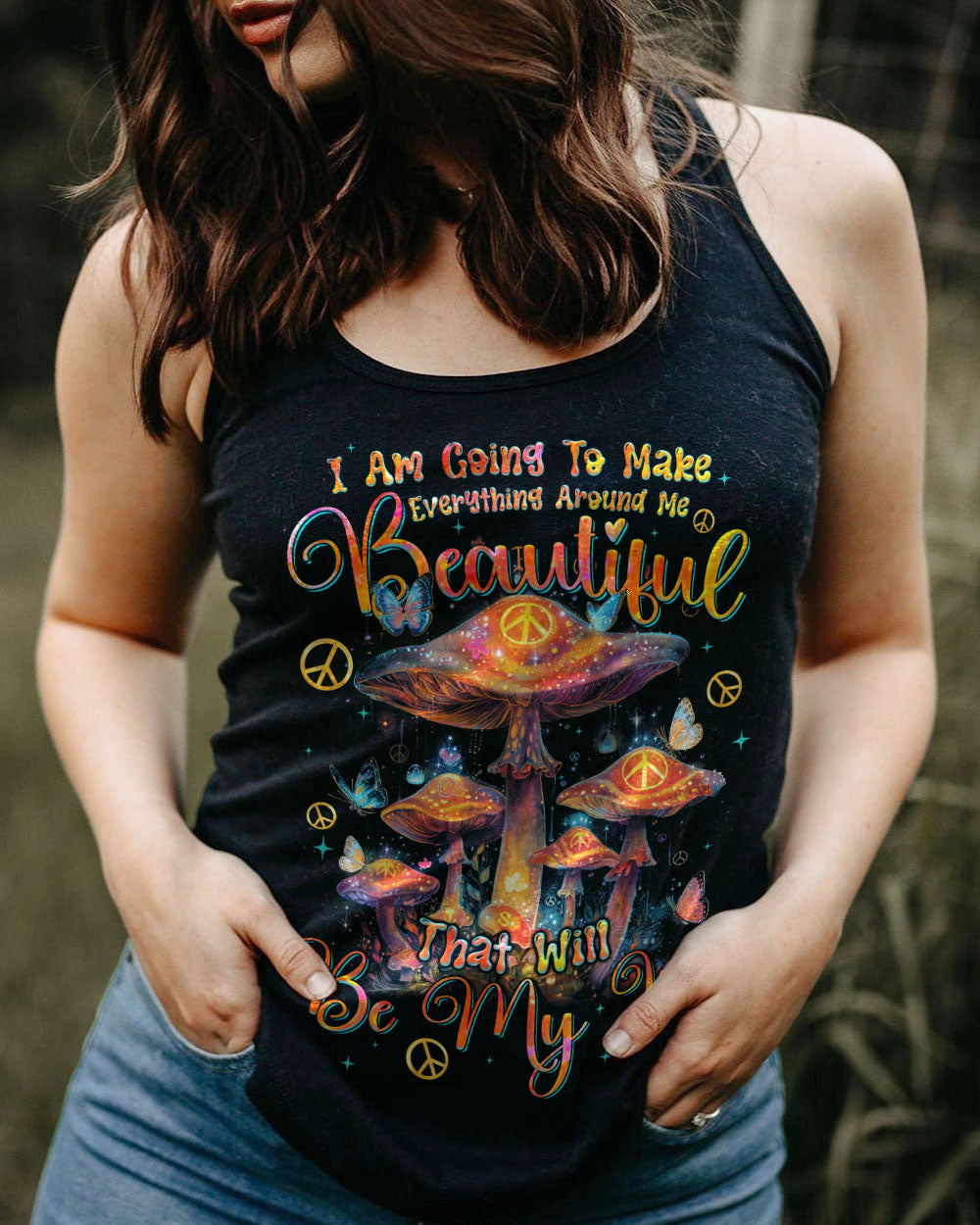 MAKE EVERYTHING AROUND ME BEAUTIFUL MUSHROOM ALL OVER PRINT - TYQY1603244