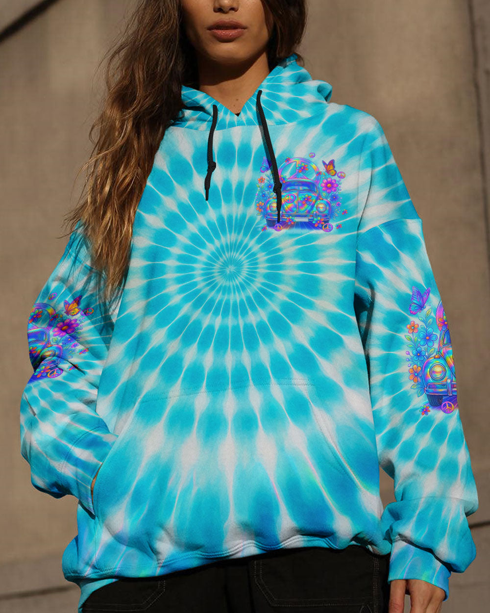 RUNNING AGAINST THE WIND TIE DYE ALL OVER PRINT - TYQY1604257