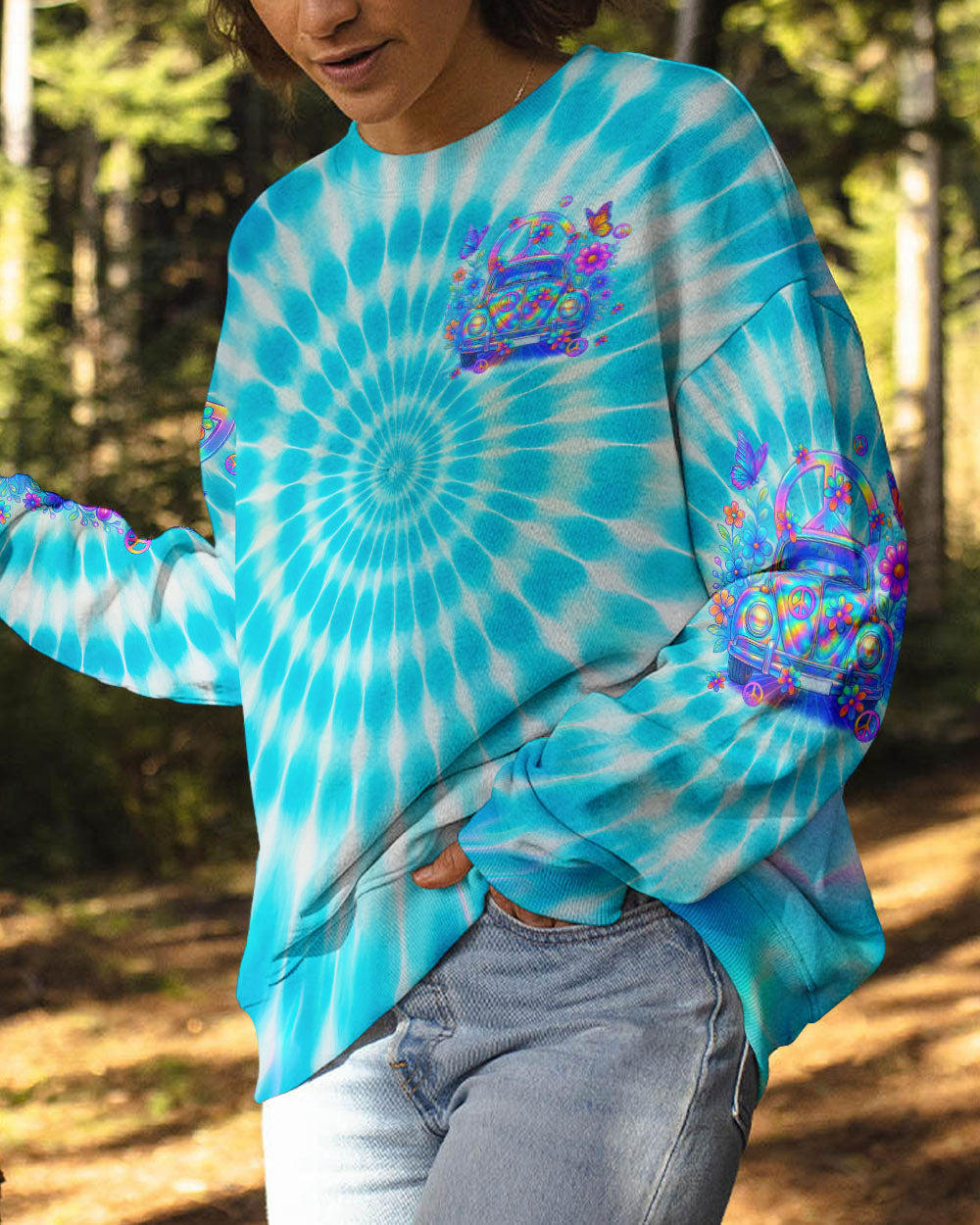 RUNNING AGAINST THE WIND TIE DYE ALL OVER PRINT - TYQY1604257