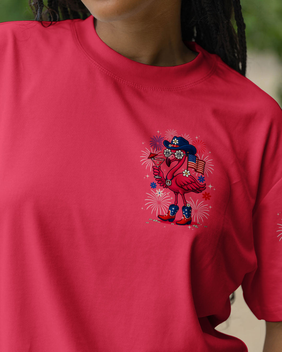 PRETTY IN PINK FLAMINGO COWBOY ALL OVER PRINT - TYQY1605253