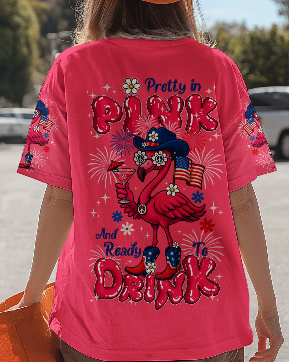 PRETTY IN PINK FLAMINGO COWBOY ALL OVER PRINT - TYQY1605253
