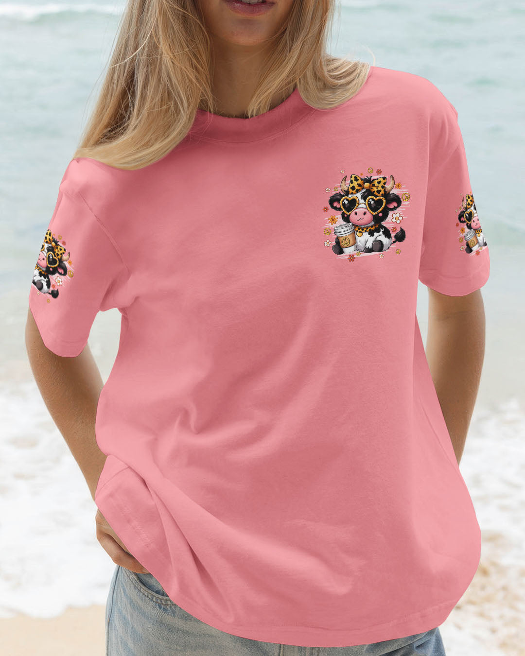 HEIFER BE TRIPPIN' COW HIPPIE ALL OVER PRINT - TYQY1607251