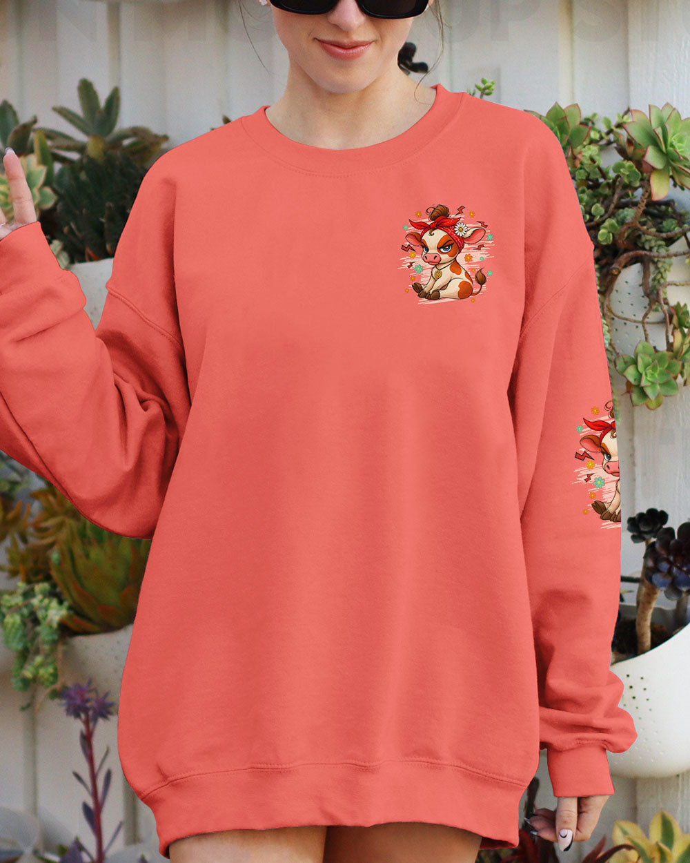 SORRY I'M CRANKY COW 60'S COW  ALL OVER PRINT - TYQY1609253