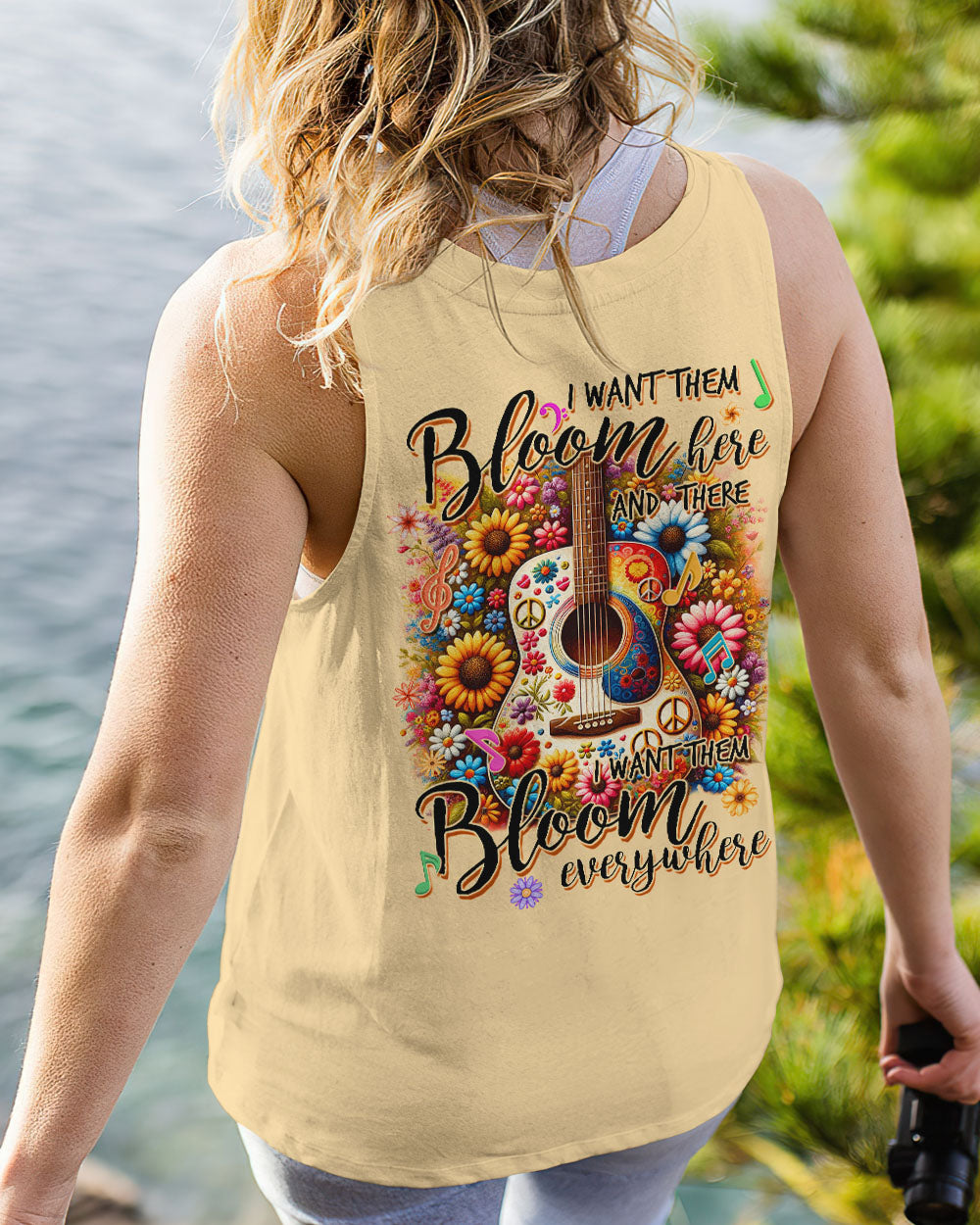BLOOM EVERYWHERE GUITAR ALL OVER PRINT - TYQY1610233