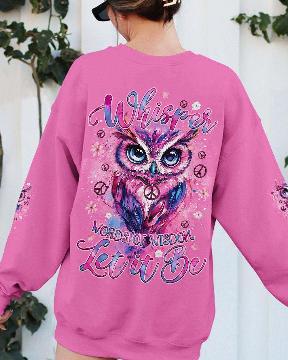 WHISPER WORDS OF WISDOM LET IT BE OWL ALL OVER PRINT - TYQY1610251