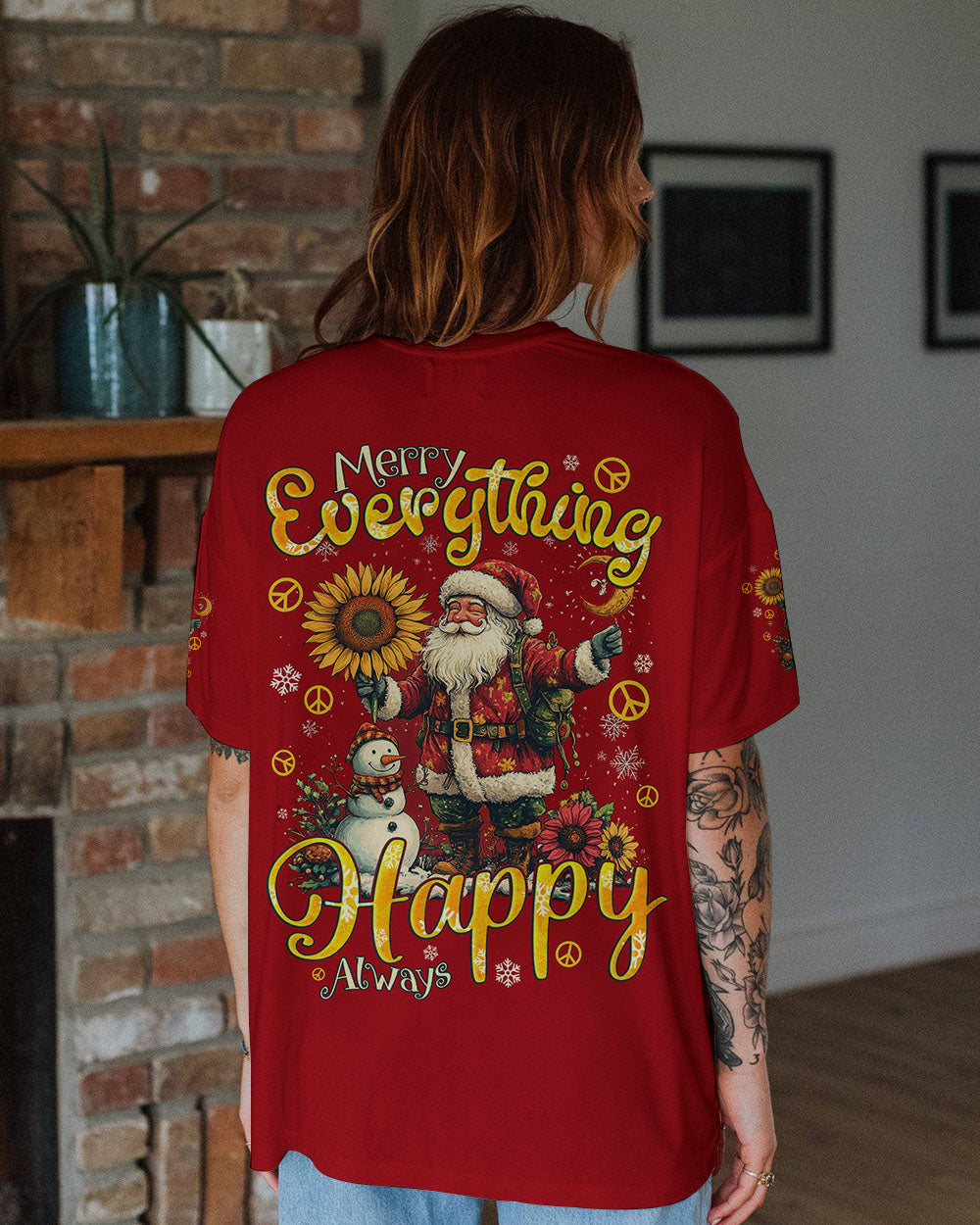 MERRY EVERYTHING HAPPY ALWAYS CHRISTMAS ALL OVER PRINT - TYQY1611244