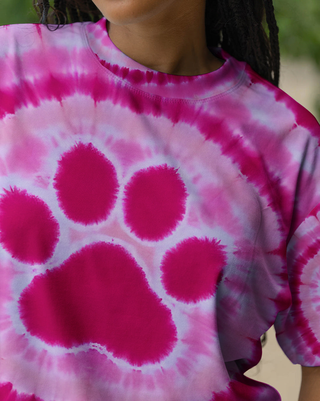 PAW PINK TIE DYE ALL OVER PRINT - TYQY1612251