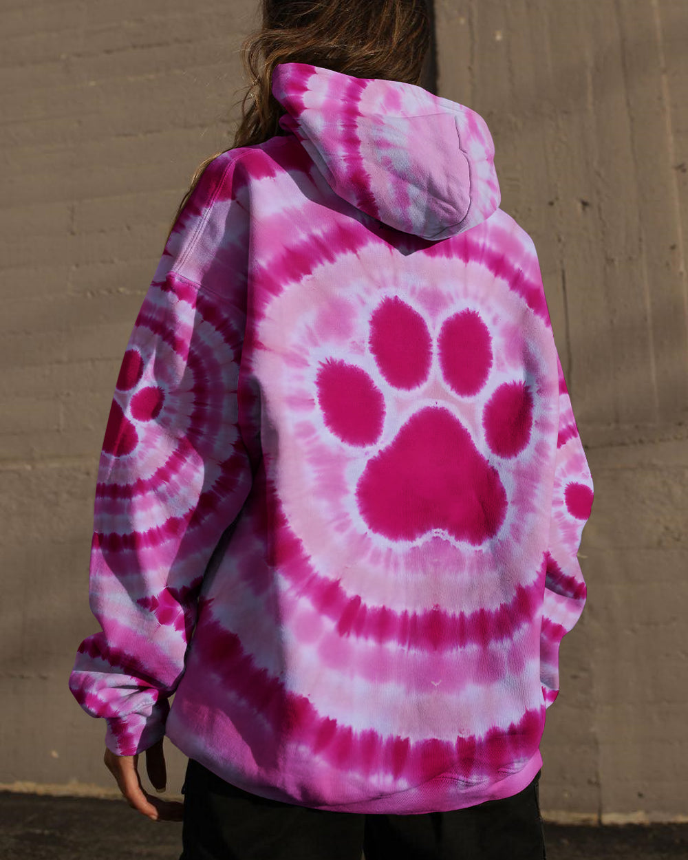 PAW PINK TIE DYE ALL OVER PRINT - TYQY1612251