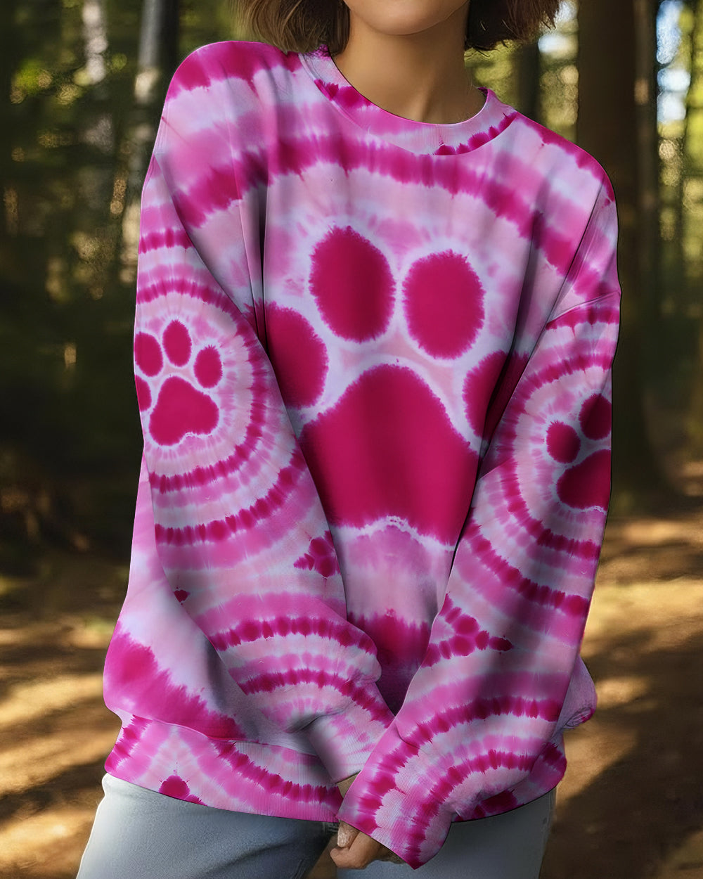 PAW PINK TIE DYE ALL OVER PRINT - TYQY1612251