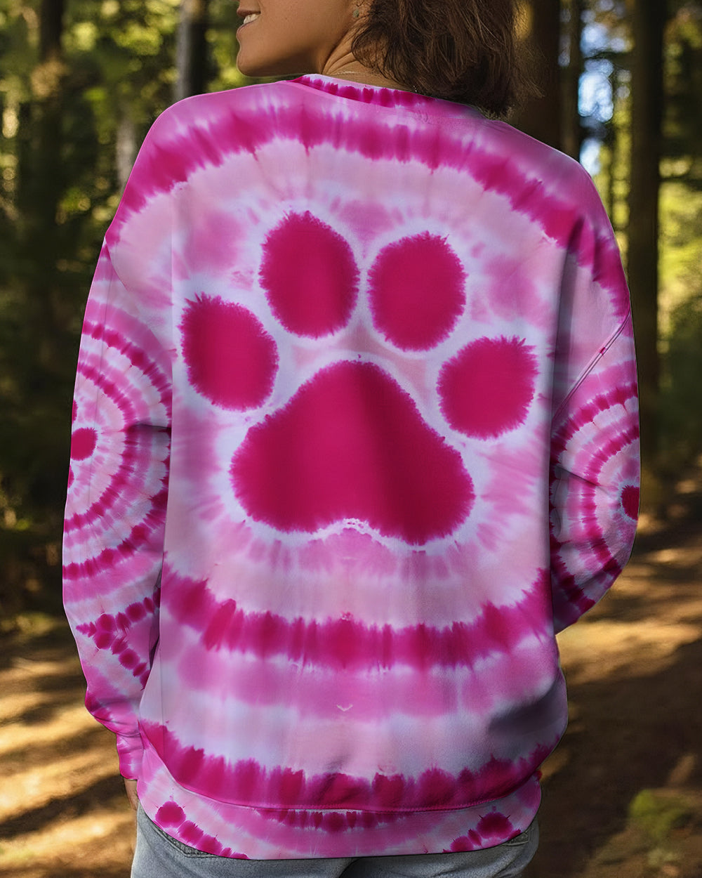 PAW PINK TIE DYE ALL OVER PRINT - TYQY1612251