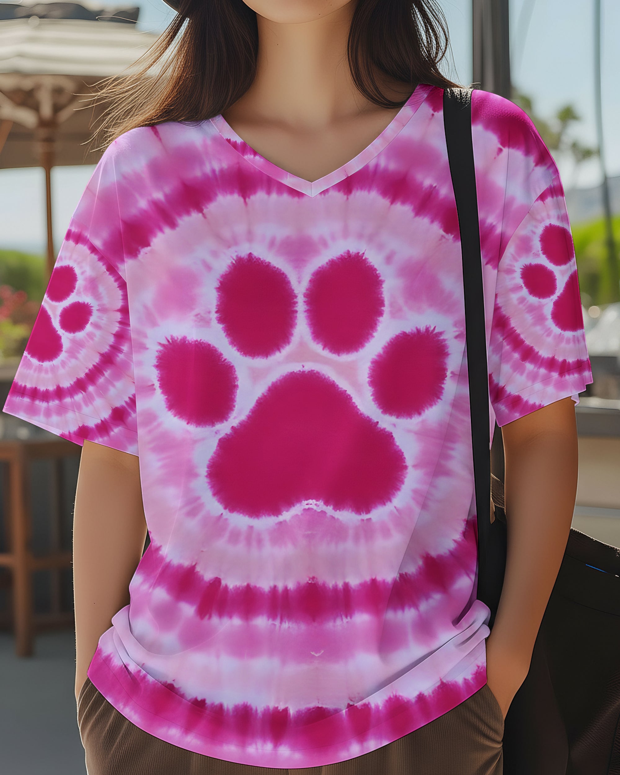 PAW PINK TIE DYE ALL OVER PRINT - TYQY1612251