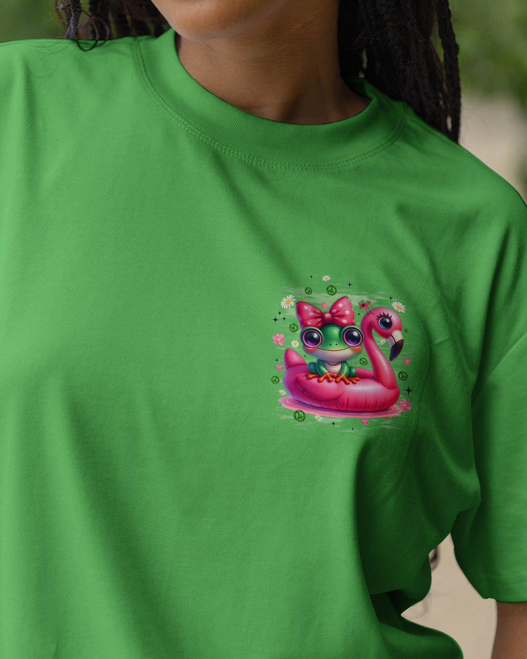 BE YOU THE WORLD WILL ADJUST FROG ALL OVER PRINT - TYQY1612253
