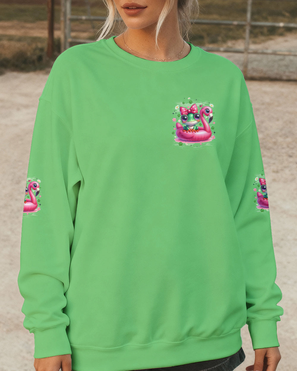 BE YOU THE WORLD WILL ADJUST FROG ALL OVER PRINT - TYQY1612253