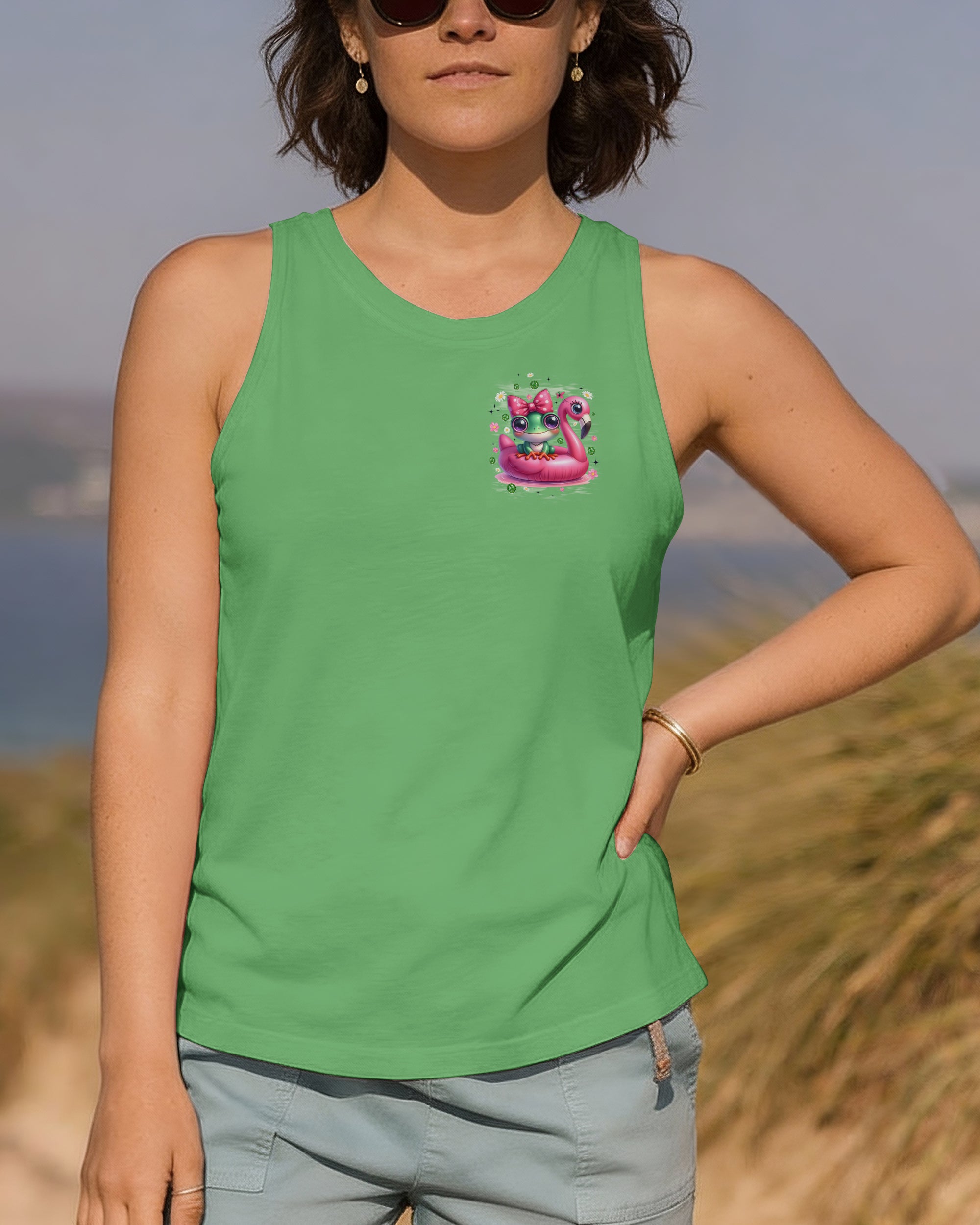 BE YOU THE WORLD WILL ADJUST FROG ALL OVER PRINT - TYQY1612253