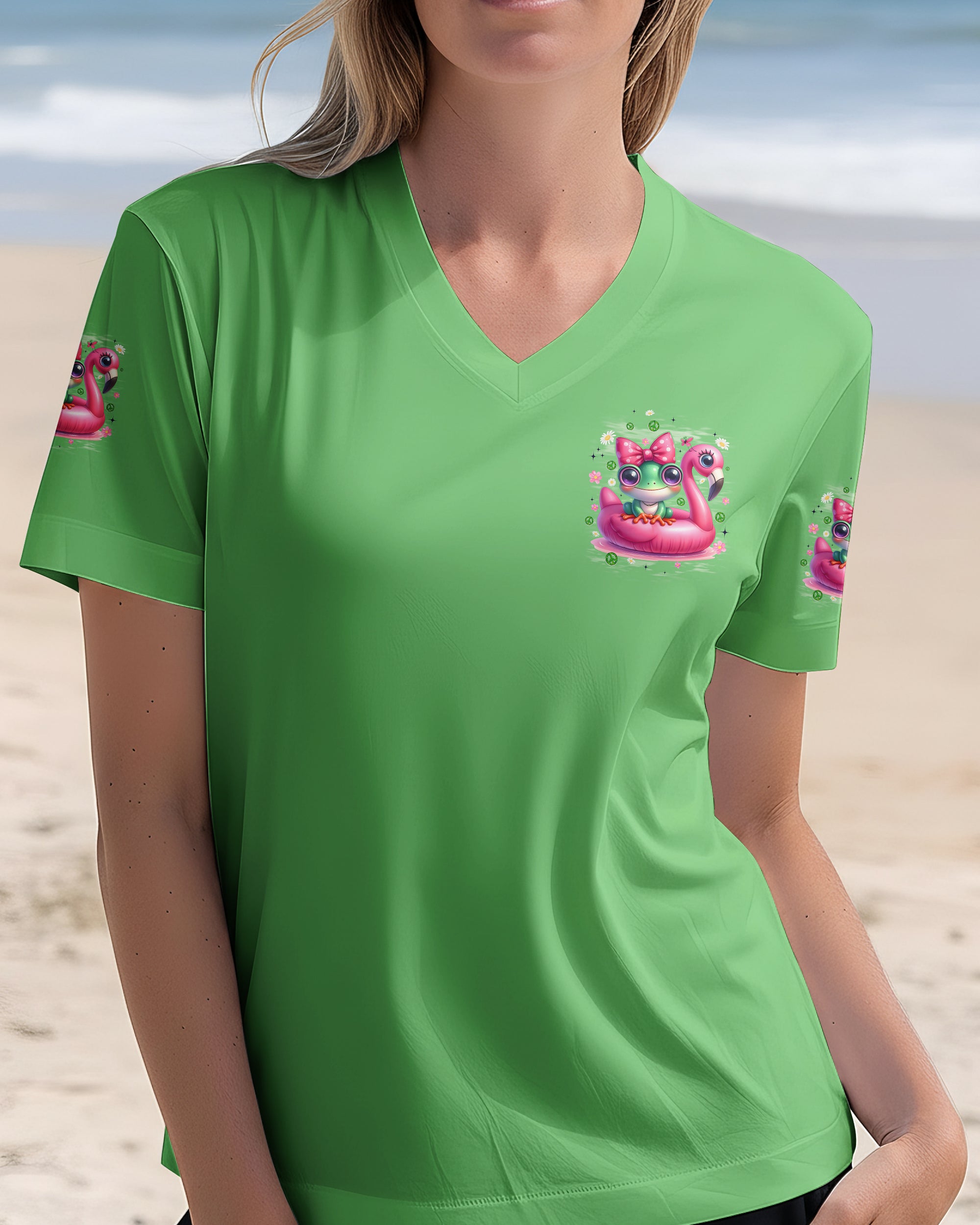 BE YOU THE WORLD WILL ADJUST FROG ALL OVER PRINT - TYQY1612253