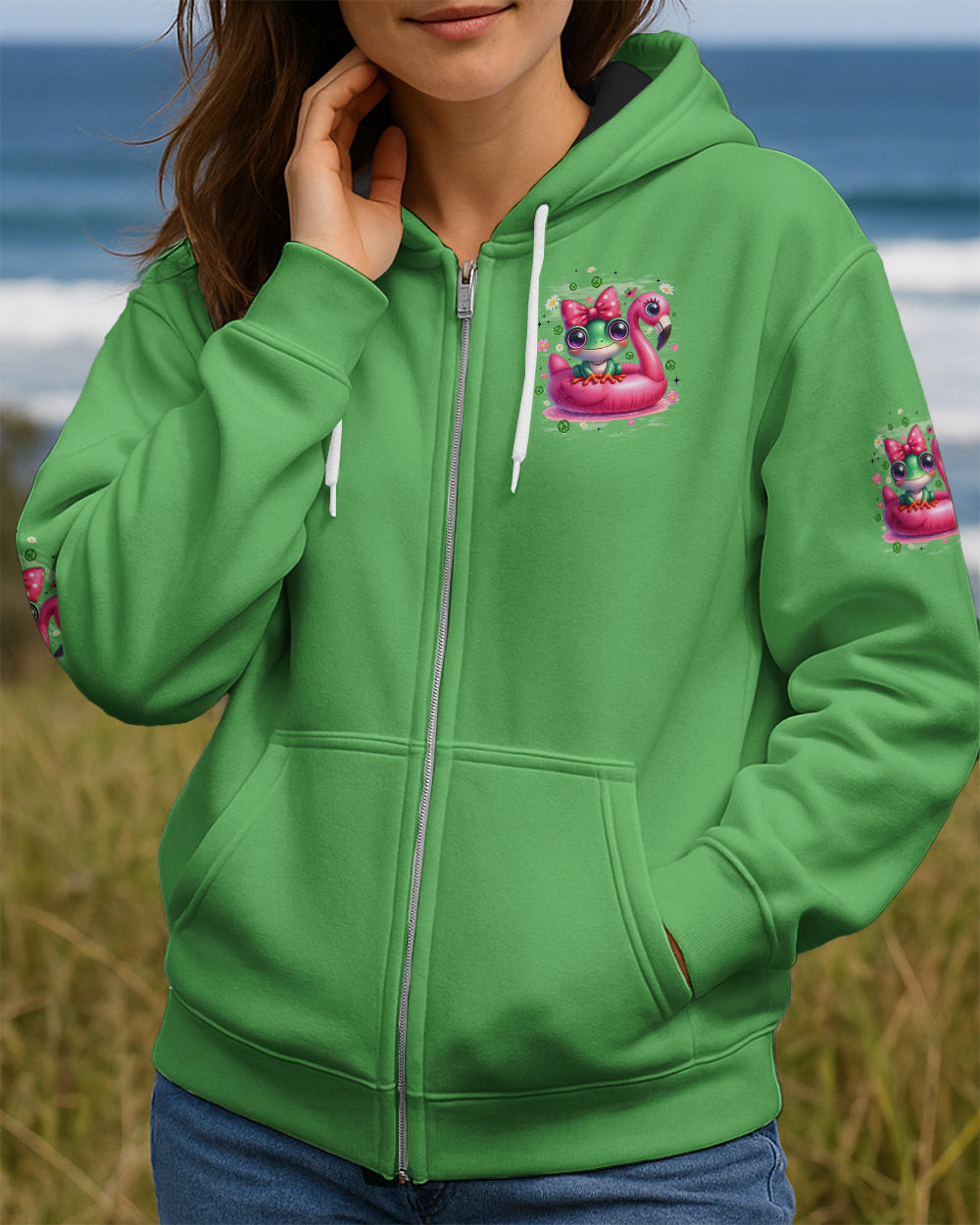 BE YOU THE WORLD WILL ADJUST FROG ALL OVER PRINT - TYQY1612253
