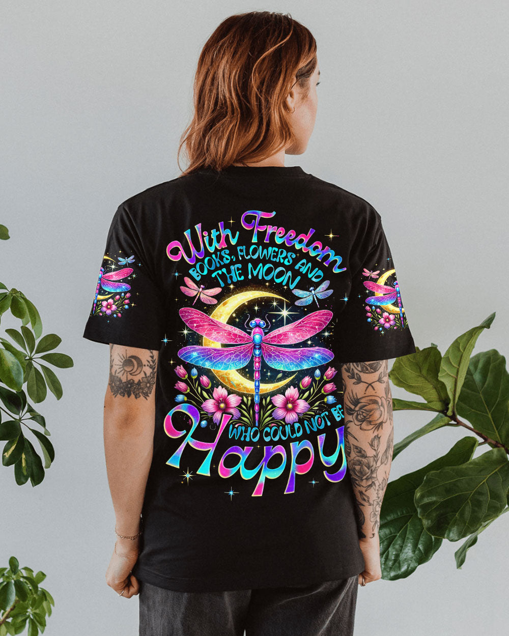 WHO COULD NOT BE HAPPY DRAGONFLY ALL OVER PRINT - TYQY1703253
