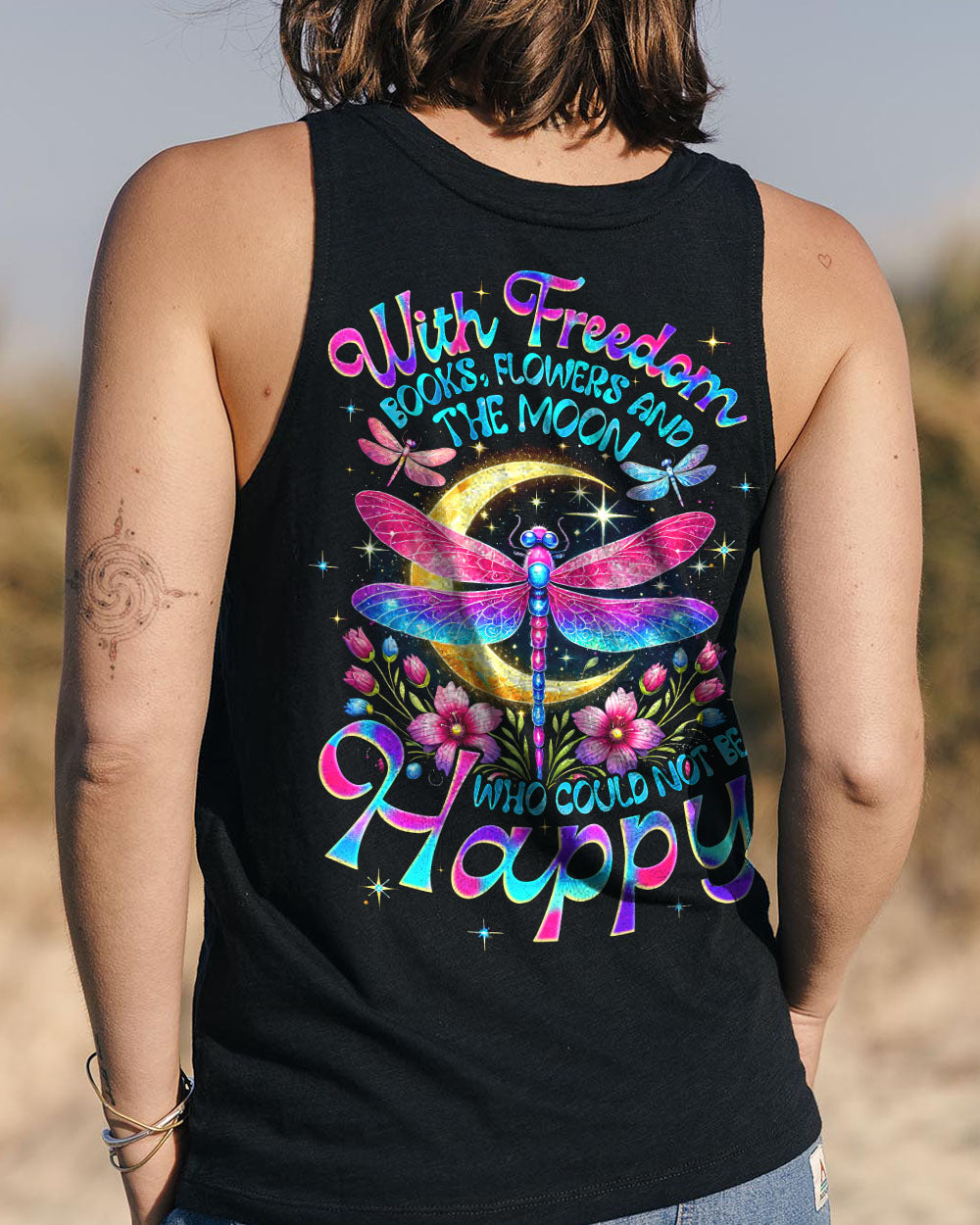 WHO COULD NOT BE HAPPY DRAGONFLY ALL OVER PRINT - TYQY1703253