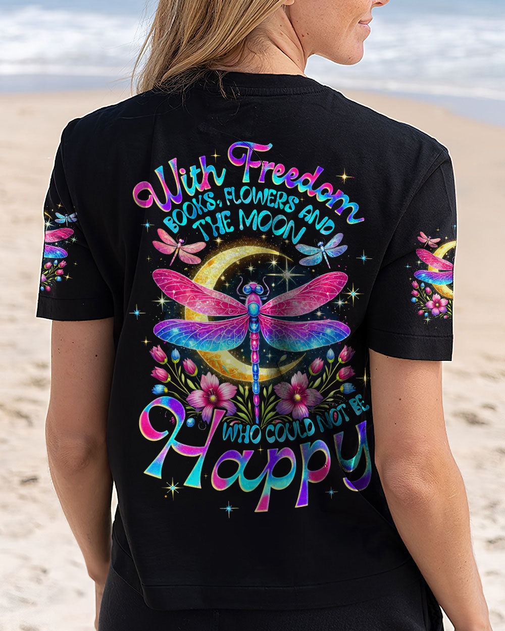 WHO COULD NOT BE HAPPY DRAGONFLY ALL OVER PRINT - TYQY1703253