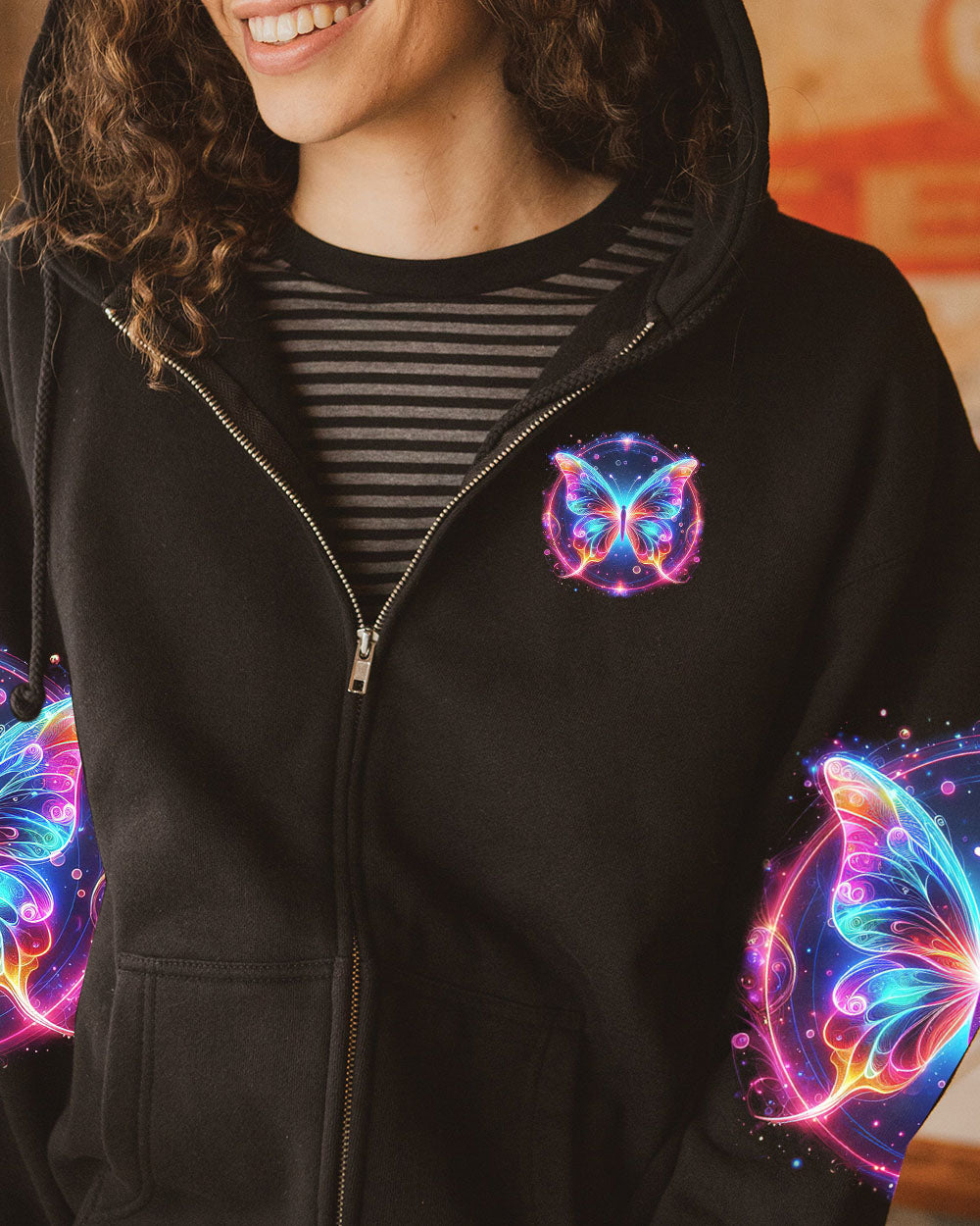 I BELIEVE THERE ARE ANGELS AMONG US BUTTERFLY ALL OVER PRINT - TYQY1704244