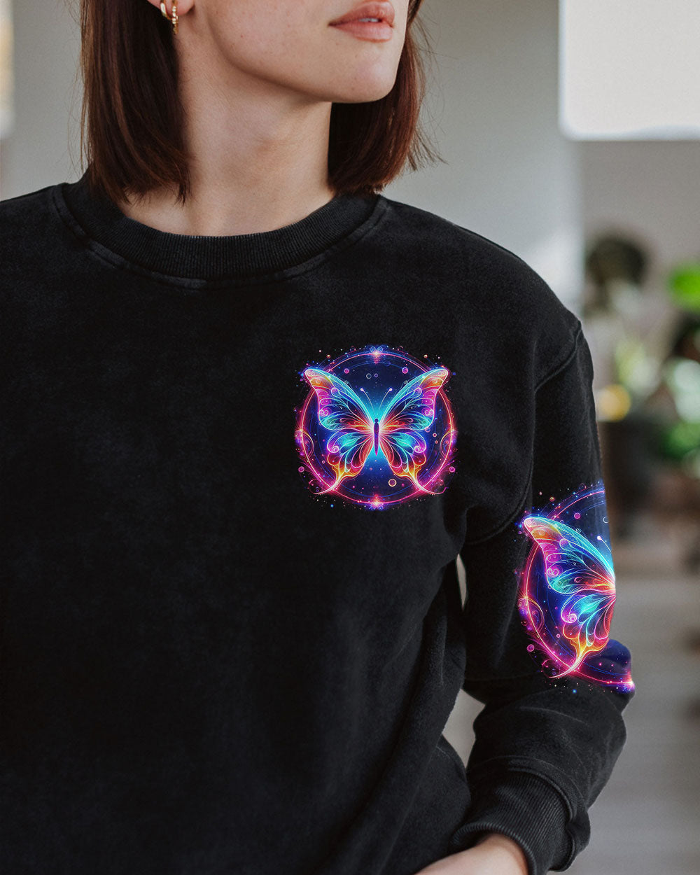 I BELIEVE THERE ARE ANGELS AMONG US BUTTERFLY ALL OVER PRINT - TYQY1704244