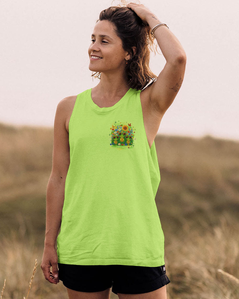 YOU BELONG AMONG THE WILDFLOWERS FROG ALL OVER PRINT - TYQY1705252