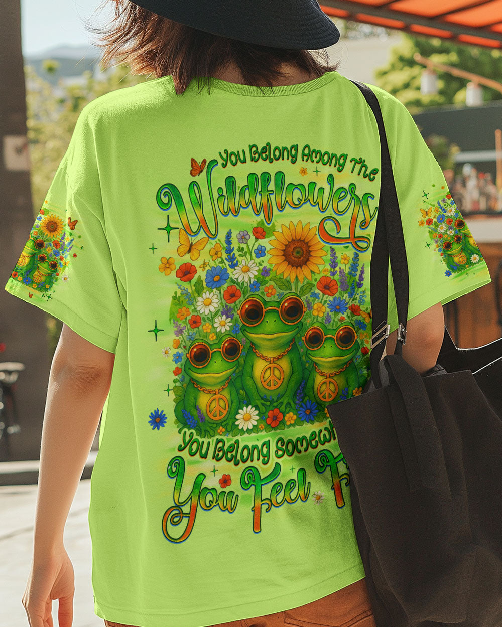 YOU BELONG AMONG THE WILDFLOWERS FROG ALL OVER PRINT - TYQY1705252