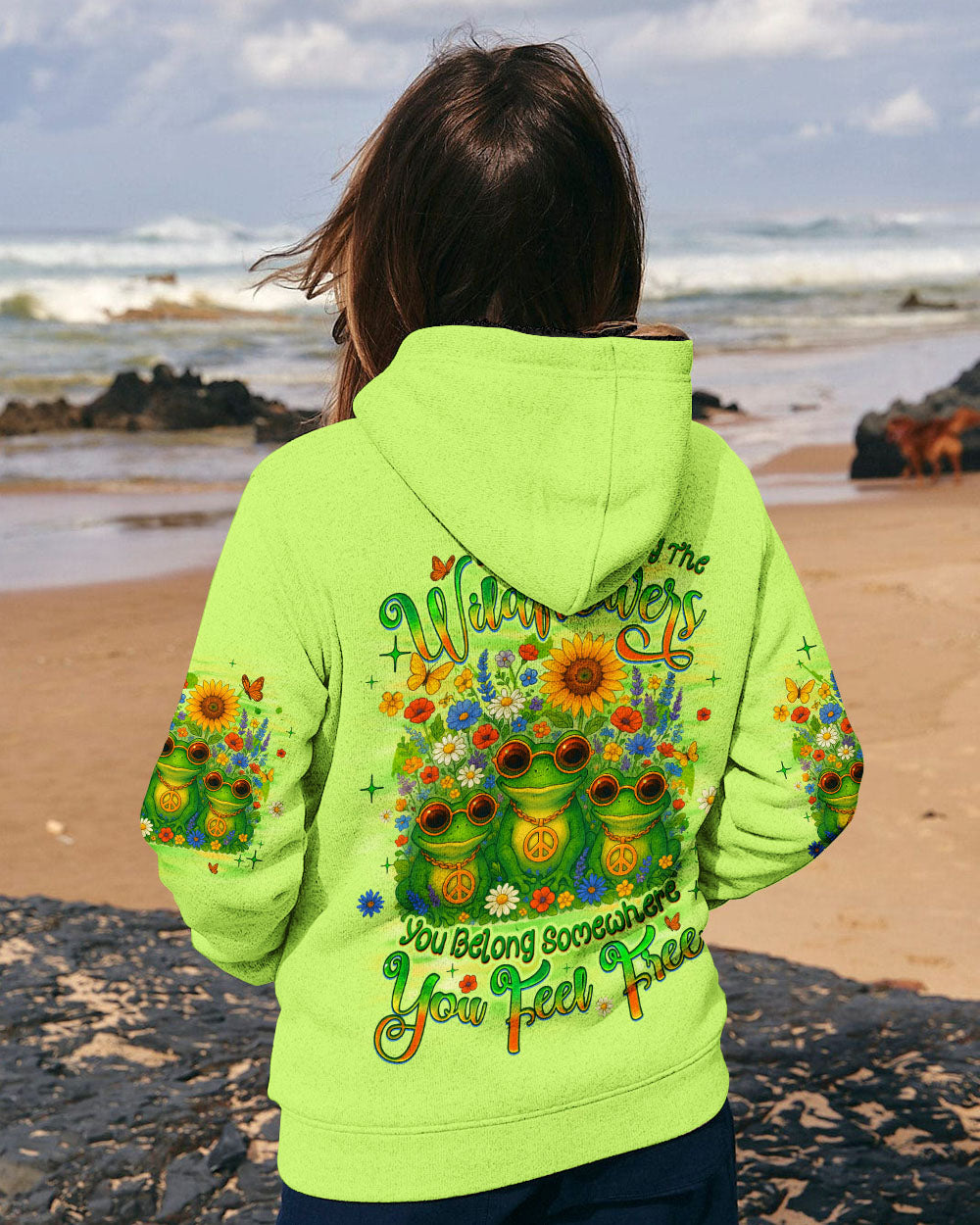 YOU BELONG AMONG THE WILDFLOWERS FROG ALL OVER PRINT - TYQY1705252