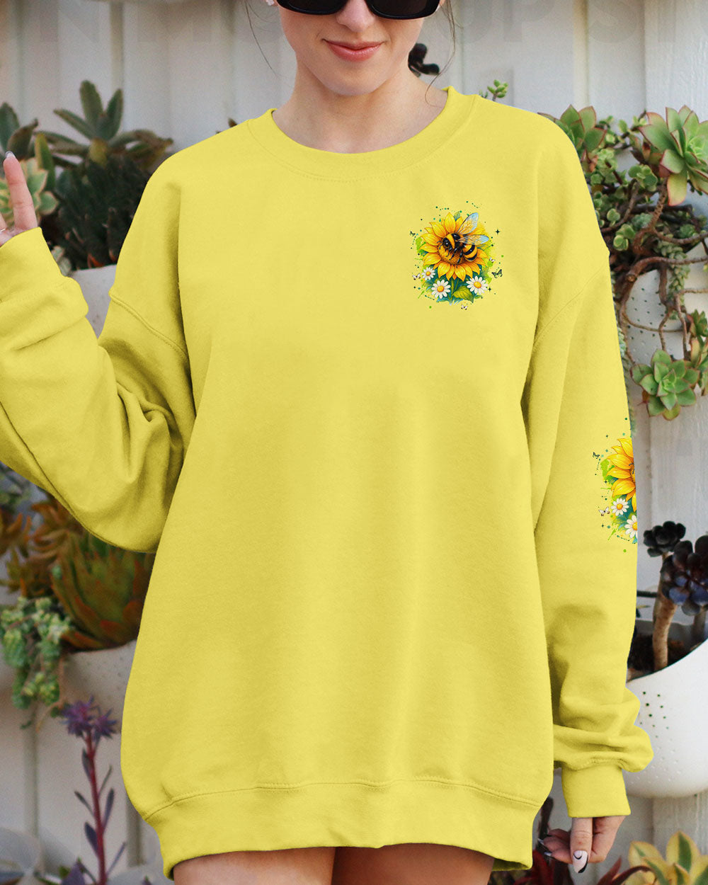 BEE THE SUNSHINE ALL OVER PRINT - TYQY1706252