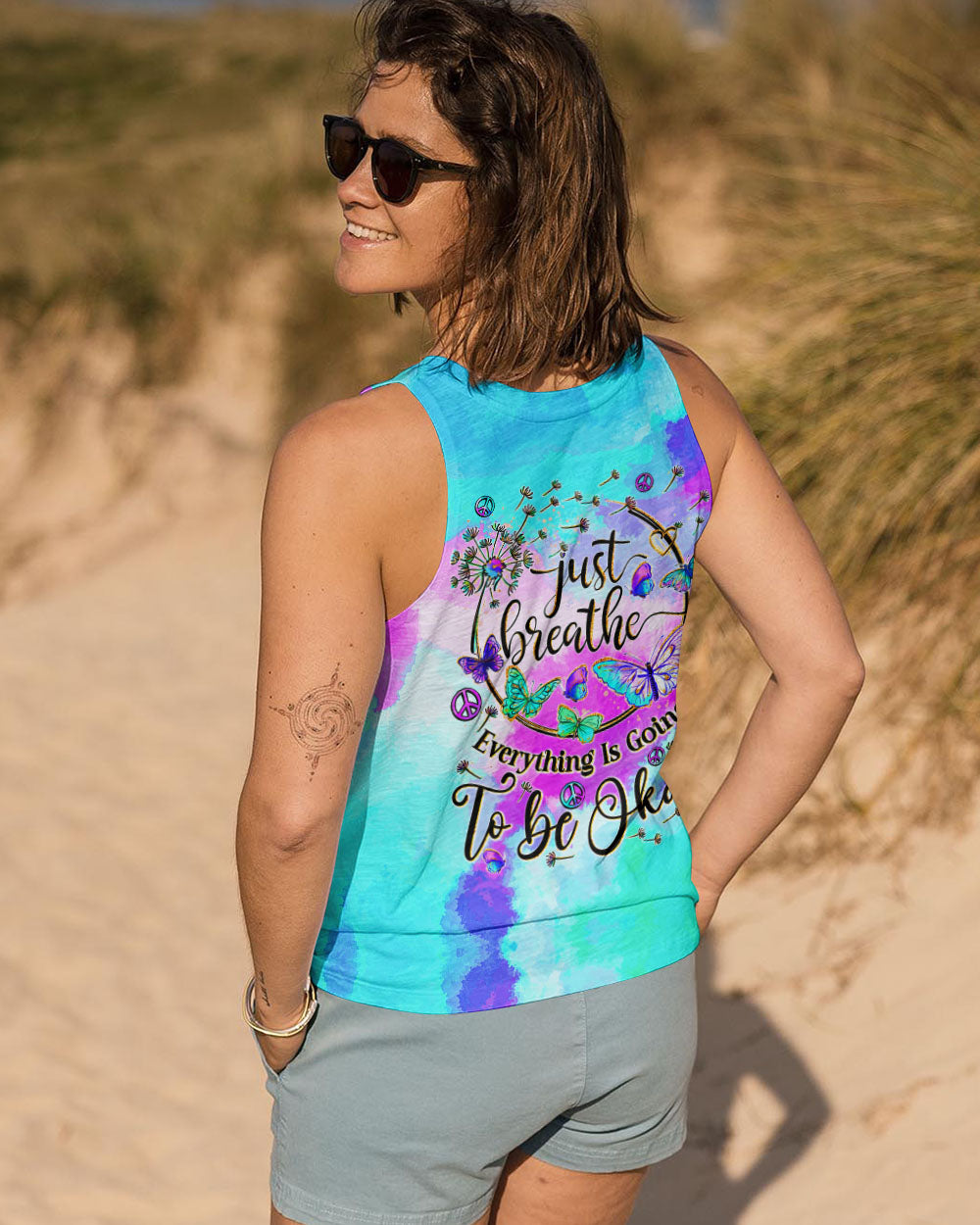 JUST BREATHE BUTTERFLIES ALL OVER PRINT - TYQY1707244