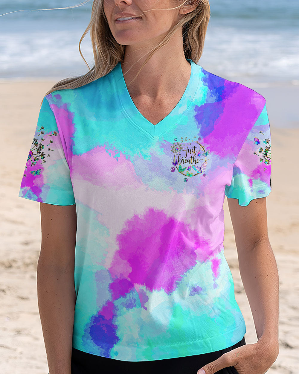 JUST BREATHE BUTTERFLIES ALL OVER PRINT - TYQY1707244
