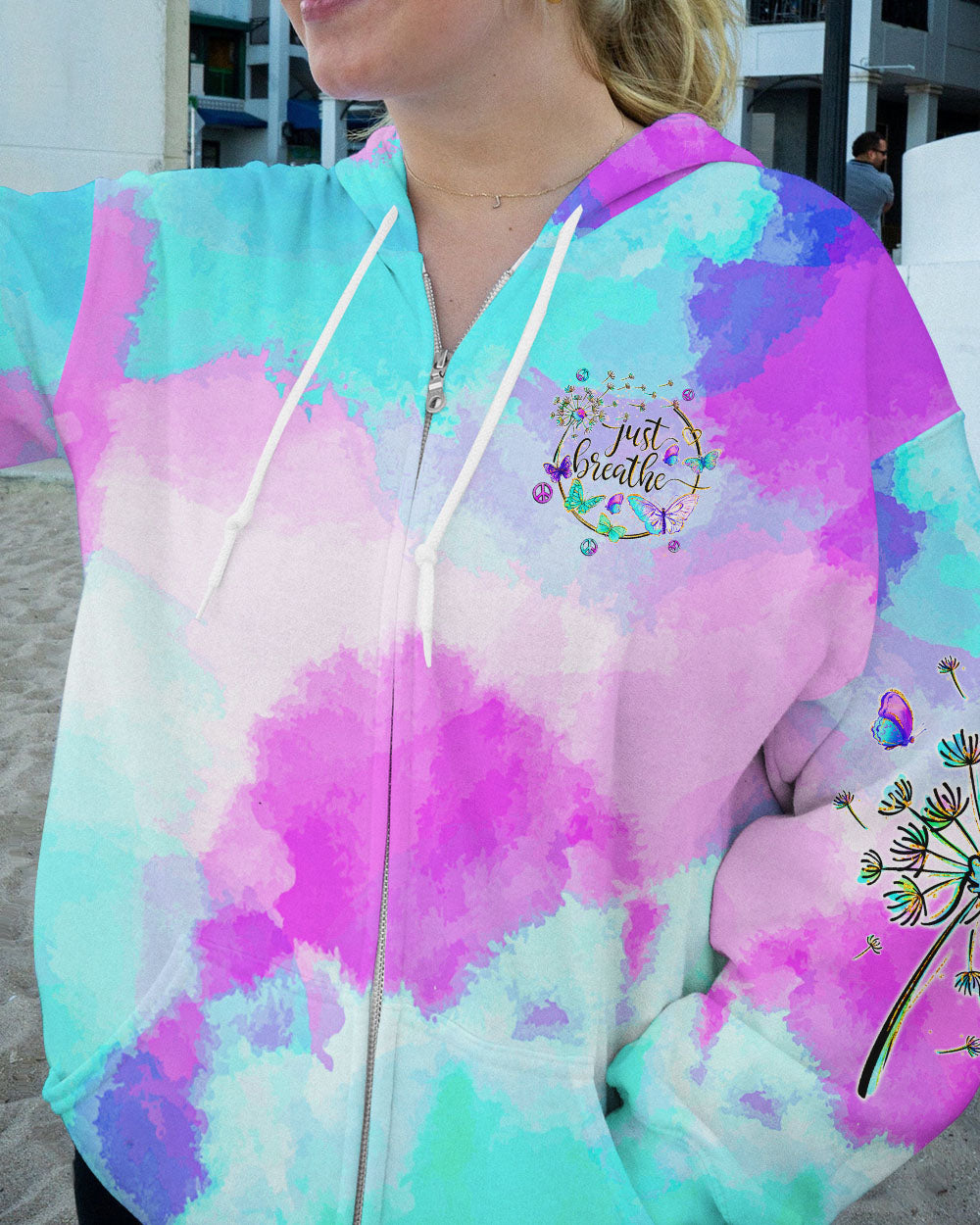 JUST BREATHE BUTTERFLIES ALL OVER PRINT - TYQY1707244