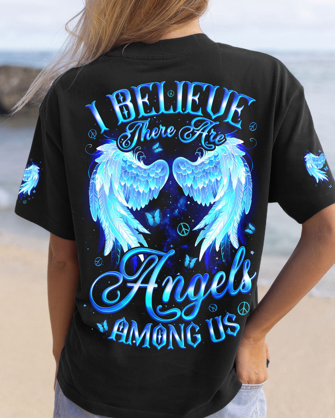 I BELIEVE THERE ARE ANGELS AMONG US WINGS  ALL OVER PRINT - TYQY1710251