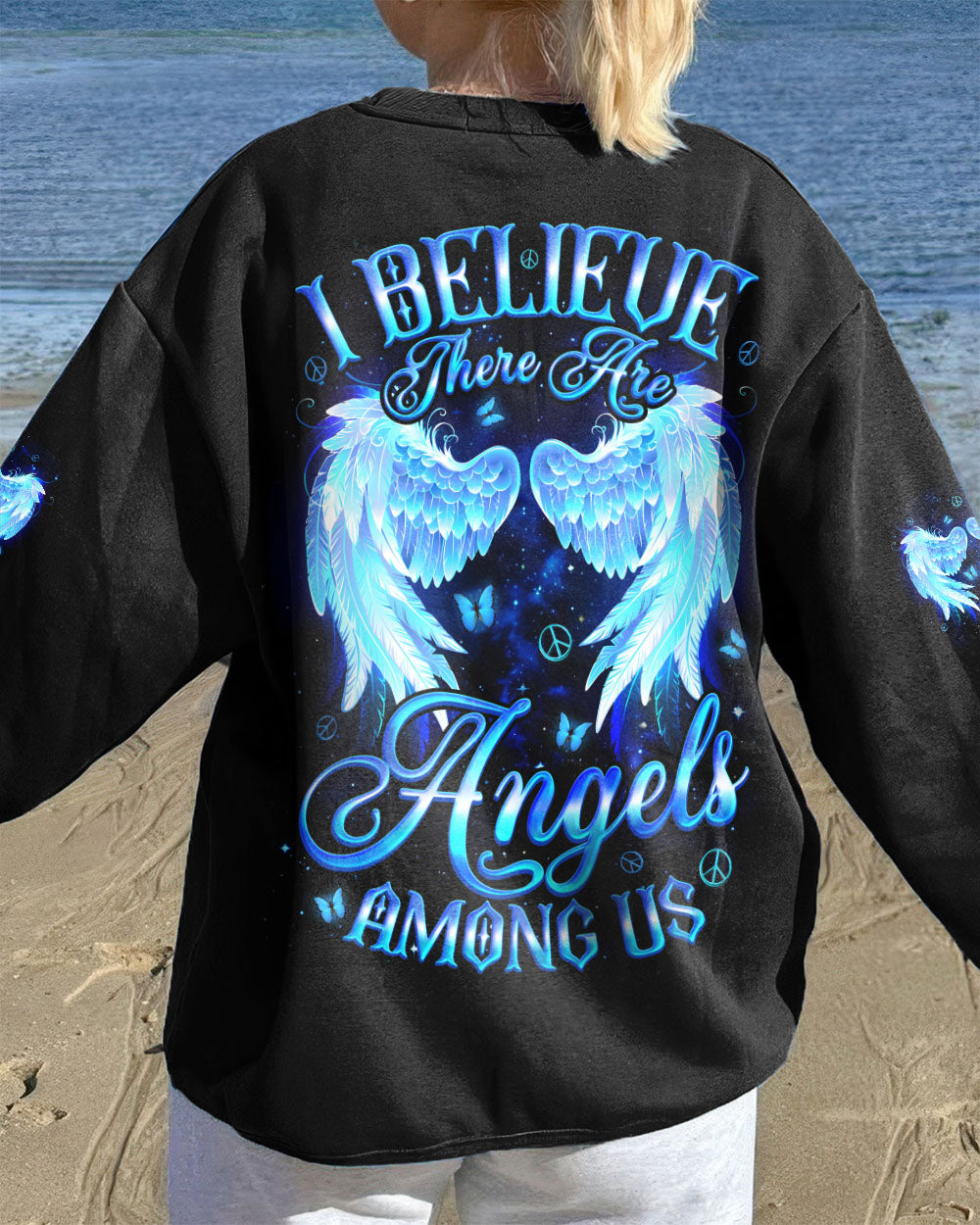 I BELIEVE THERE ARE ANGELS AMONG US WINGS  ALL OVER PRINT - TYQY1710251