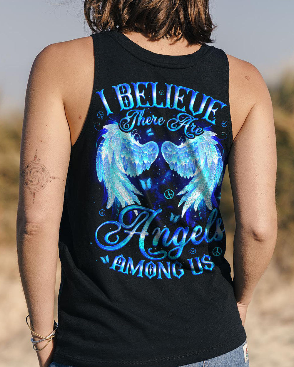 I BELIEVE THERE ARE ANGELS AMONG US WINGS  ALL OVER PRINT - TYQY1710251