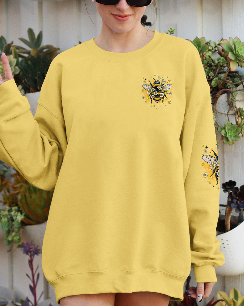 BEE TRUE TO YOURSELF ALL OVER PRINT - TYQY1806258
