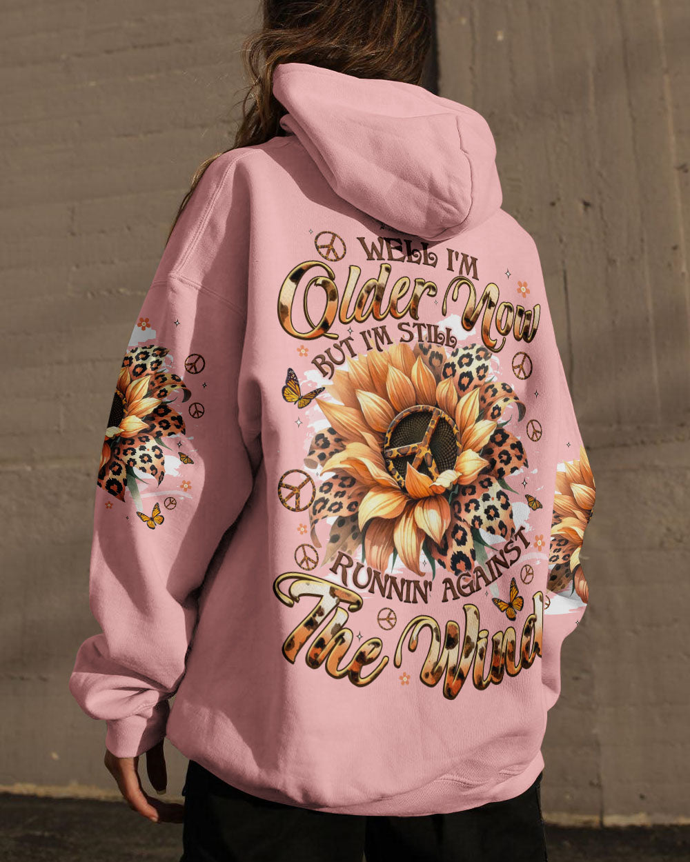 RUNNING AGAINST THE WIND SUNFLOWER ALL OVER PRINT - TYQY1809242