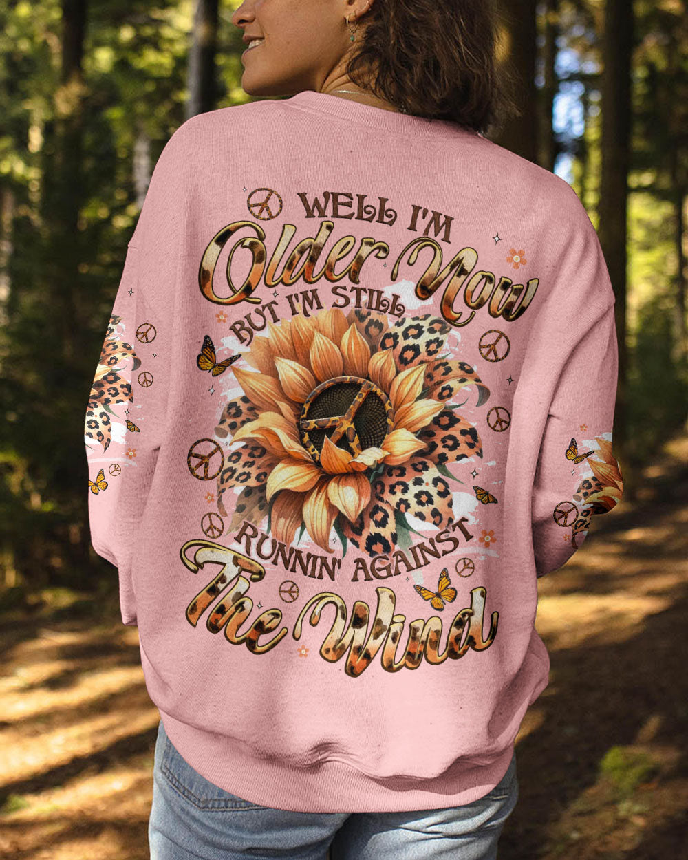 RUNNING AGAINST THE WIND SUNFLOWER ALL OVER PRINT - TYQY1809242