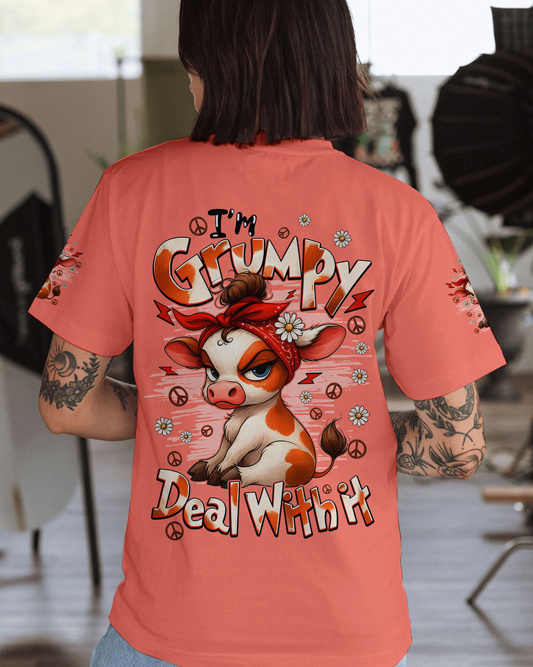 I'M GRUMPY COW ALL OVER PRINT - TYQY1809252