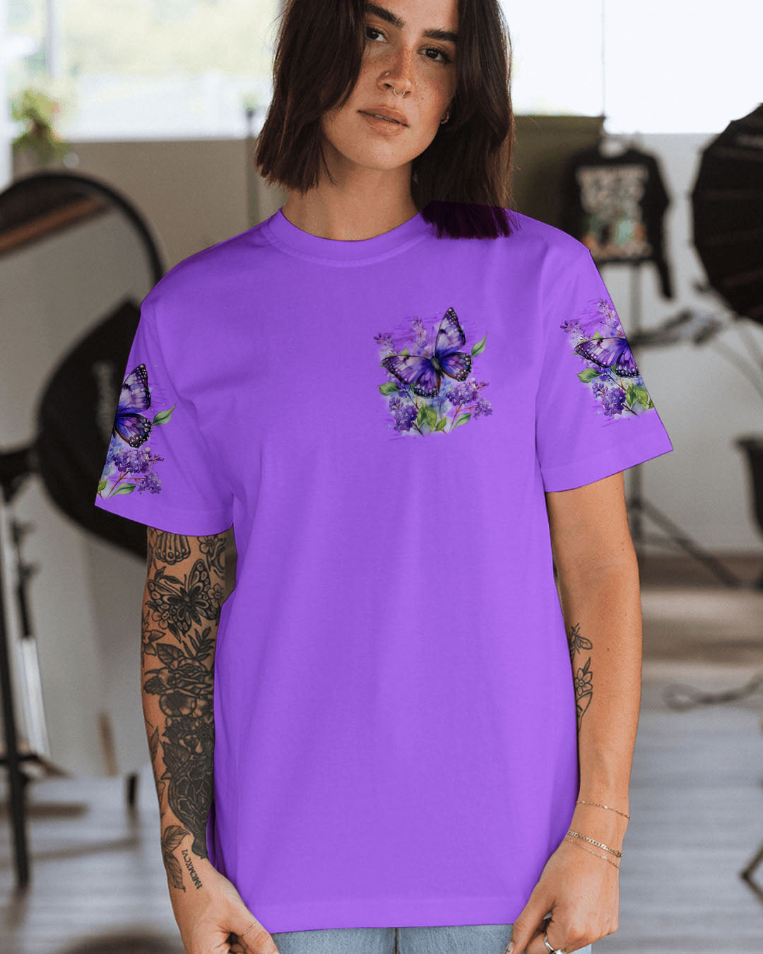 WHISPER WORDS OF WISDOM LET IT BE BUTTERFLY ALL OVER PRINT - TYTD1710252