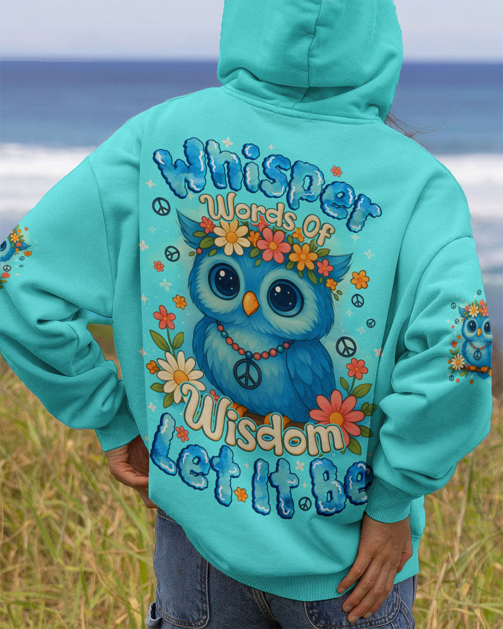 WHISPER WORDS OF WISDOM LET IT BE OWL ALL OVER PRINT - TYQY1810252